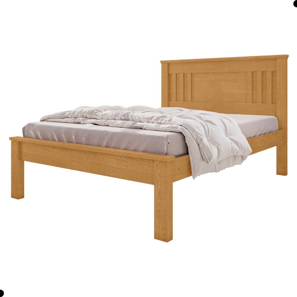Cama de Casal com Pés Italva Naturalle