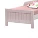 Cama de Solteiro Carvalho Branco/Rosa