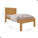 Cama de Solteiro Flex Com Colchão Macaé Naturalle Off White