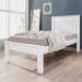 Cama de Solteiro com pés Maricá Branco
