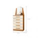Comoda 1 Espelho  Gavetas Elite Cinamomo Off White