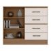 Comoda 2 Portas 4 Gavetas Fartura Nature Off White
