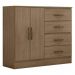 Comoda 2 Ports 4 Gavetas Fartura Carvalho Oak
