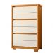 Comoda 6 Gavetas Nova Zelandia Cinamomo Off White