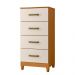 Comoda Siria 4 Gavetas Cinamomo Off White