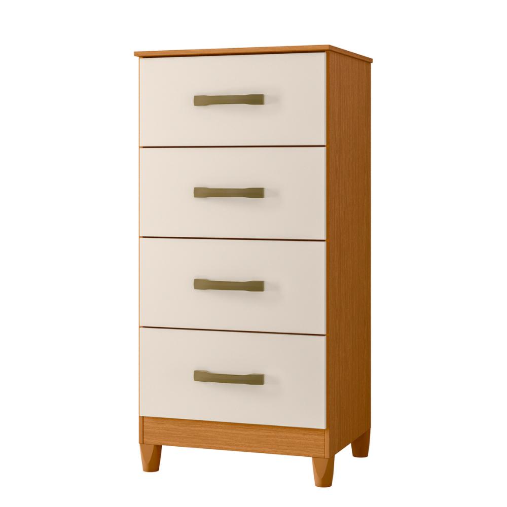 Comoda Siria 4 Gavetas Cinamomo Off White