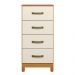 Comoda Siria 4 Gavetas Cinamomo Off White