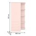 Conjunto Completo Quarto Infantil India Rosa Acetinado