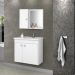 Conjunto Gabinete e Espelheira Colmar Branco 