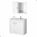 Conjunto Gabinete e Espelheira Colmar Branco 