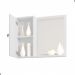 Conjunto Gabinete e Espelheira Colmar Branco 