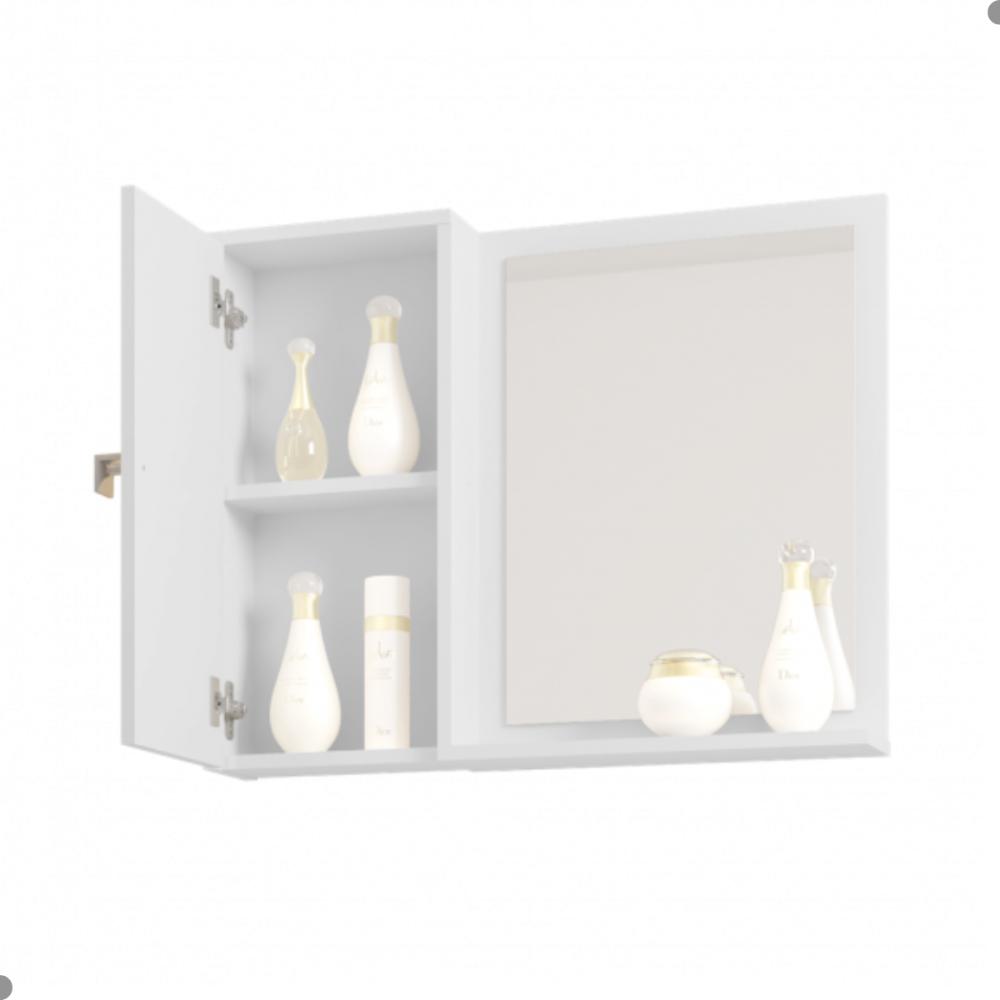 Conjunto Gabinete e Espelheira Colmar Branco 