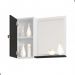 Conjunto Gabinete e Espelheira Colmar Branco Preto Fosco 