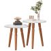 Conjunto Mesas Apoio Louisville Branco
