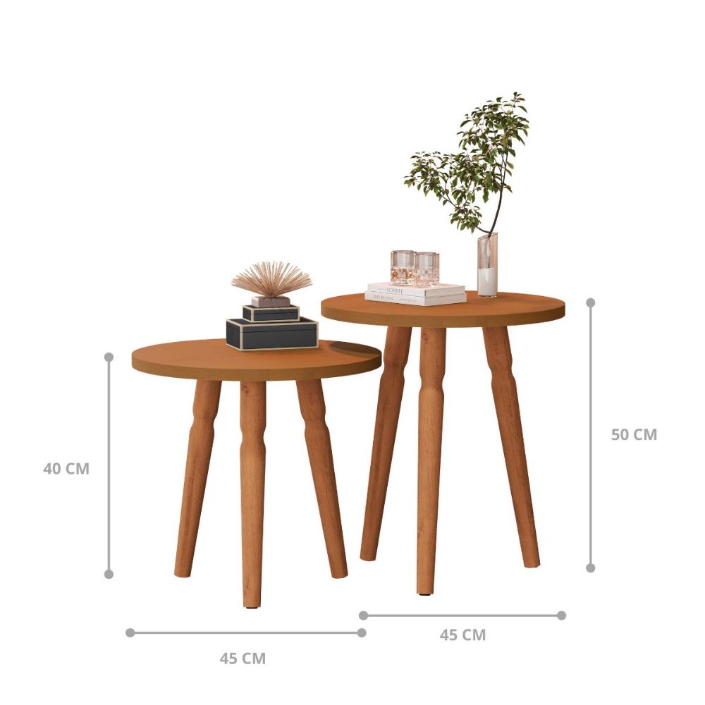 Conjunto Mesas Auxiliar Altamura Nature