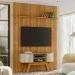 Conjunto Painel e Rack Ironspire Cumaru Opala