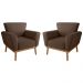 Conjunto Poltrona Decorativa Balneária Inca Marrom