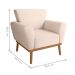 Conjunto Poltrona Decorativa Balneária Linha Bege