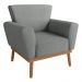 Conjunto Poltrona Decorativa Balneária Linha Grafite