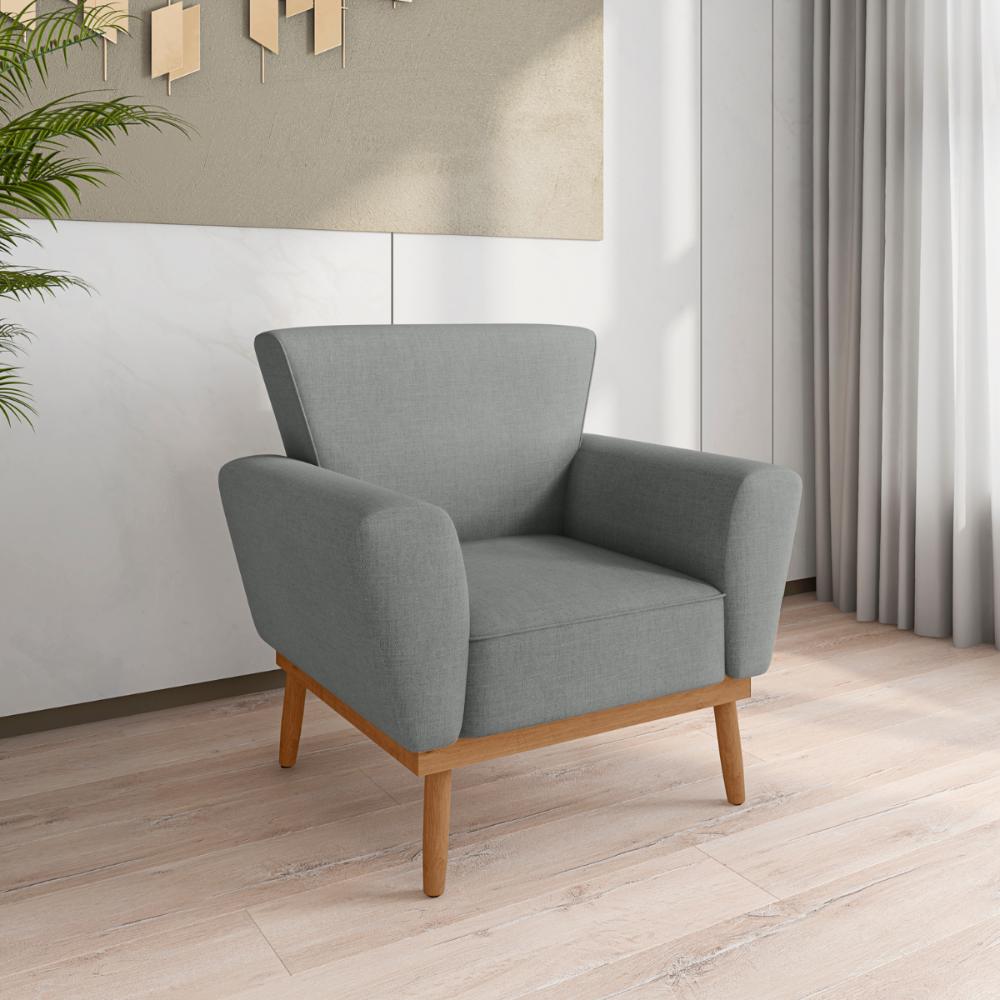 Conjunto Poltrona Decorativa Balneária Linha Grafite