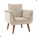 Conjunto Poltrona Decorativa Japeri Inca Areia