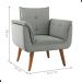 Conjunto Poltrona Decorativa Japeri Linha Grafite