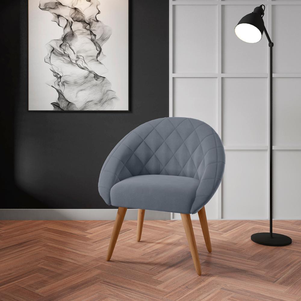 Conjunto Poltrona para Sala de Recepção Celina Inca Chumbo