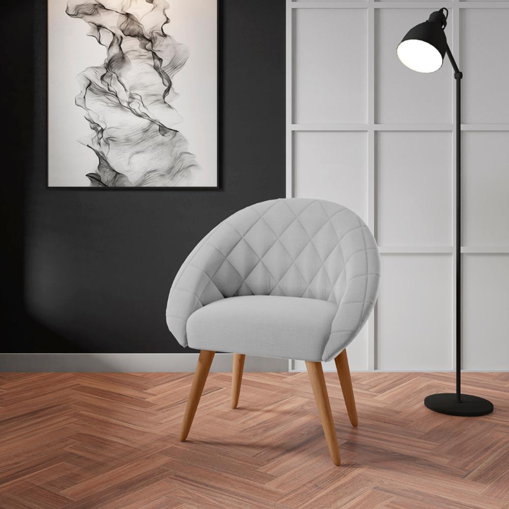 Conjunto Poltrona para Sala de Recepção Celina Linha Cinza