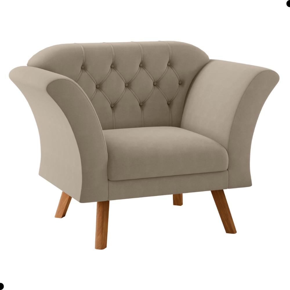 Conjunto Poltrona para Sala de Recepção Moreira Inca Castor