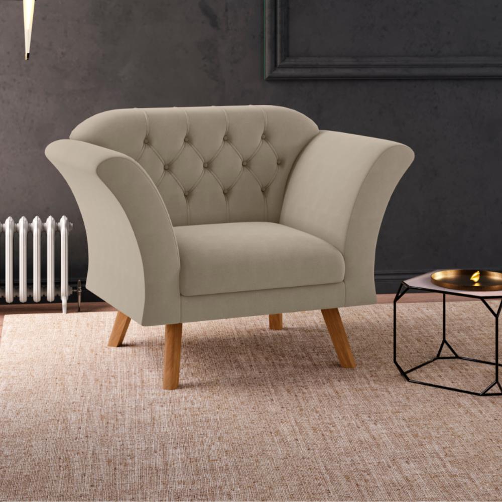 Conjunto Poltrona para Sala de Recepção Moreira Inca Castor