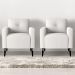 Conjunto Poltronas Decorativas Jade Boucle Bege
