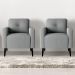 Conjunto Poltronas Decorativas Jade Boucle Cinza