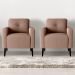 Conjunto Poltronas Decorativas Jade Boucle Marrom
