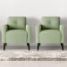 Conjunto Poltronas Decorativas Jade Boucle Oliva