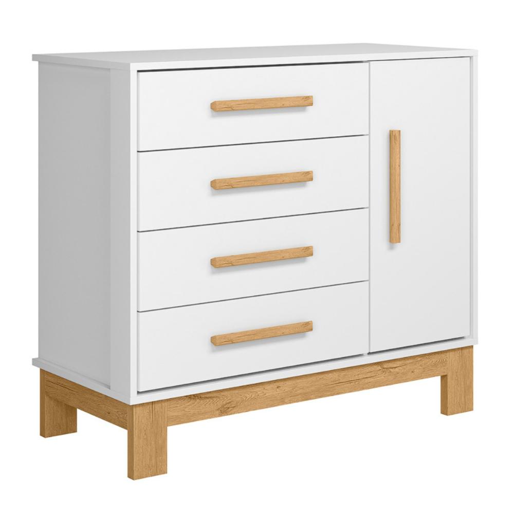 Conjunto Quarto Infantil Posadas Branco Acetinado