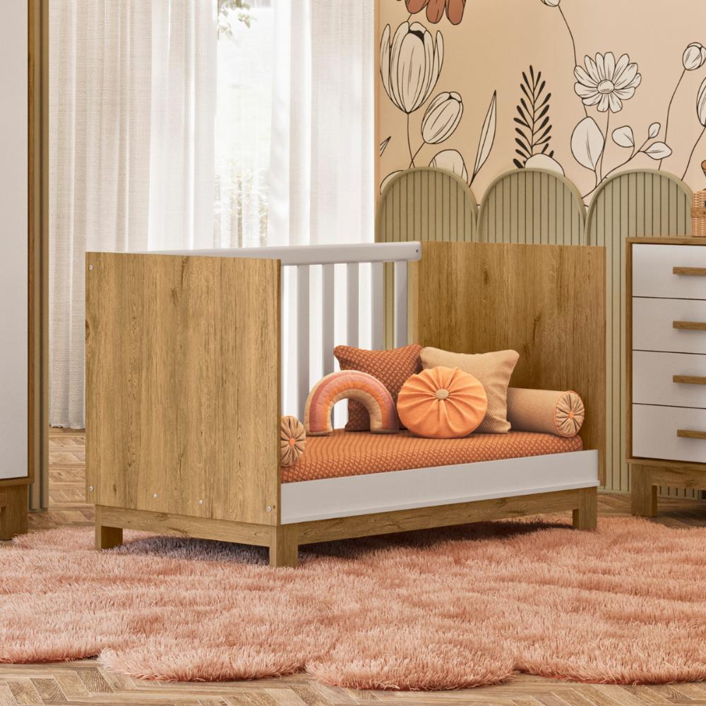 Conjunto Quarto Infantil Posadas Freijó Branco Acetinado