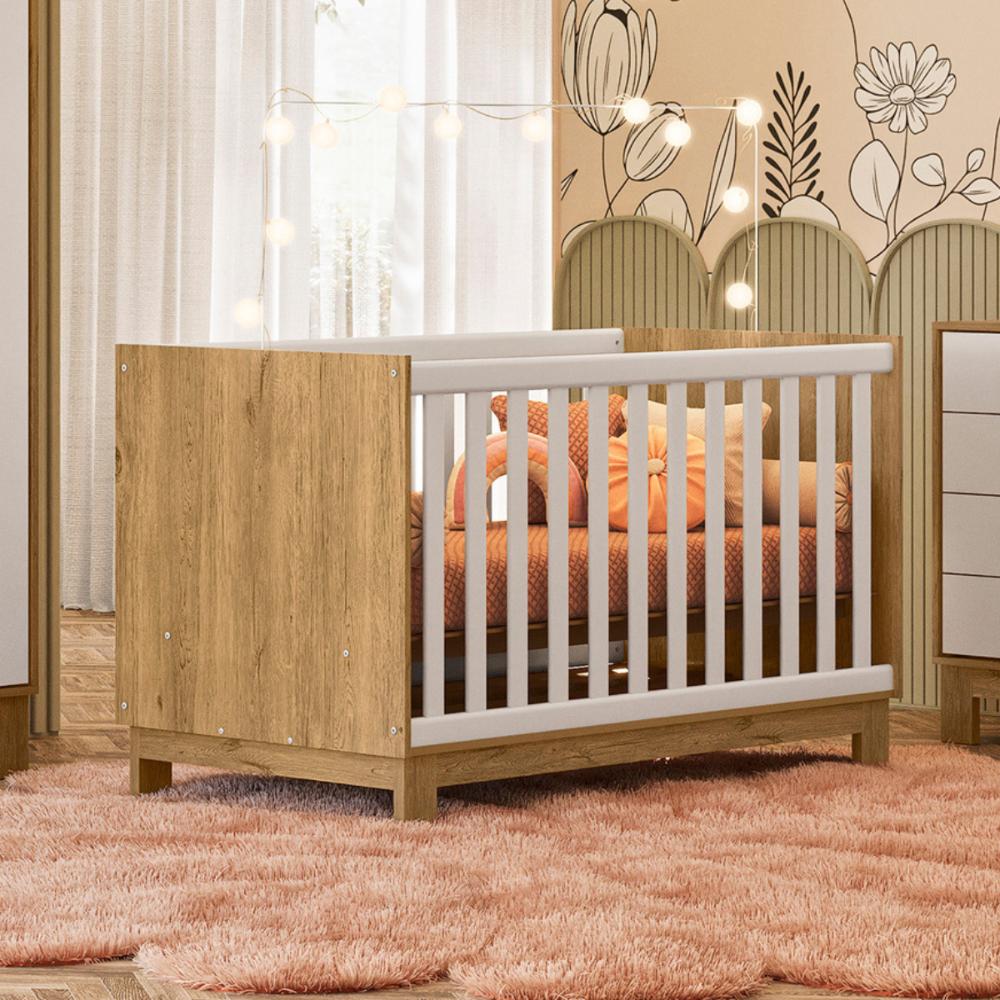 Conjunto Quarto Infantil Posadas Freijó Branco Acetinado