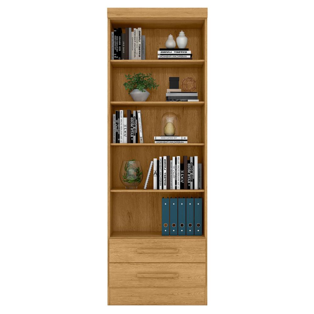 Conjunto de Livreiros Decoração 2 Gavetas Goiás Freijó 