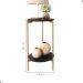 Conjunto de Mesa para Sala de Estar Cannes Preto Bronze