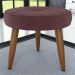 Conjunto de Poltrona e Puff Decorativos Miller Veludo Rose