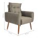 Conjunto de Poltronas Decorativas Atlas Veludo Cappuccino