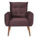 Conjunto de Poltronas Decorativas Atlas Veludo Rose