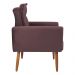 Conjunto de Poltronas Decorativas Atlas Veludo Rose
