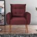 Conjunto de Poltronas Decorativas Atlas Veludo Vinho