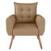 Conjunto de Poltronas Decorativas Lily Linho Areia