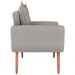 Conjunto de Poltronas Decorativas Lily Linho Cinza
