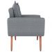 Conjunto de Poltronas Decorativas Lily Linho Cinza Saturno
