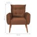 Conjunto de Poltronas Decorativas Lily Veludo Ferrugem