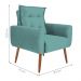 Conjunto de Poltronas Decorativas Lily Veludo Verde Menta