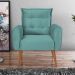 Conjunto de Poltronas Decorativas Lily Veludo Verde Menta